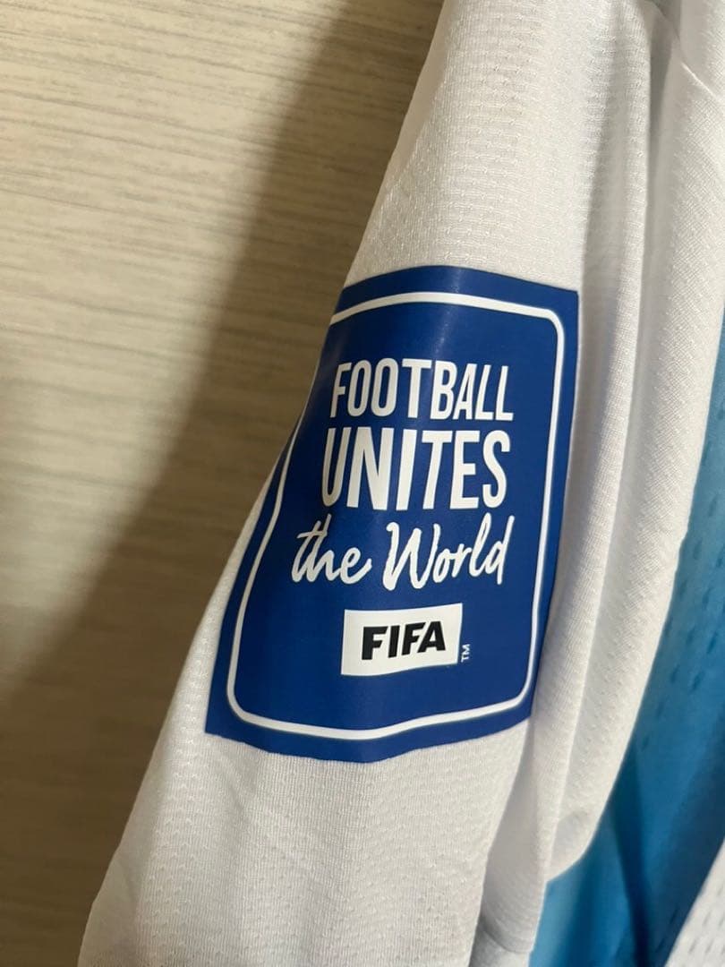 【未使用】マクアリスター　アルゼンチン代表　選手仕様2026ホーム長袖フルパッチ
