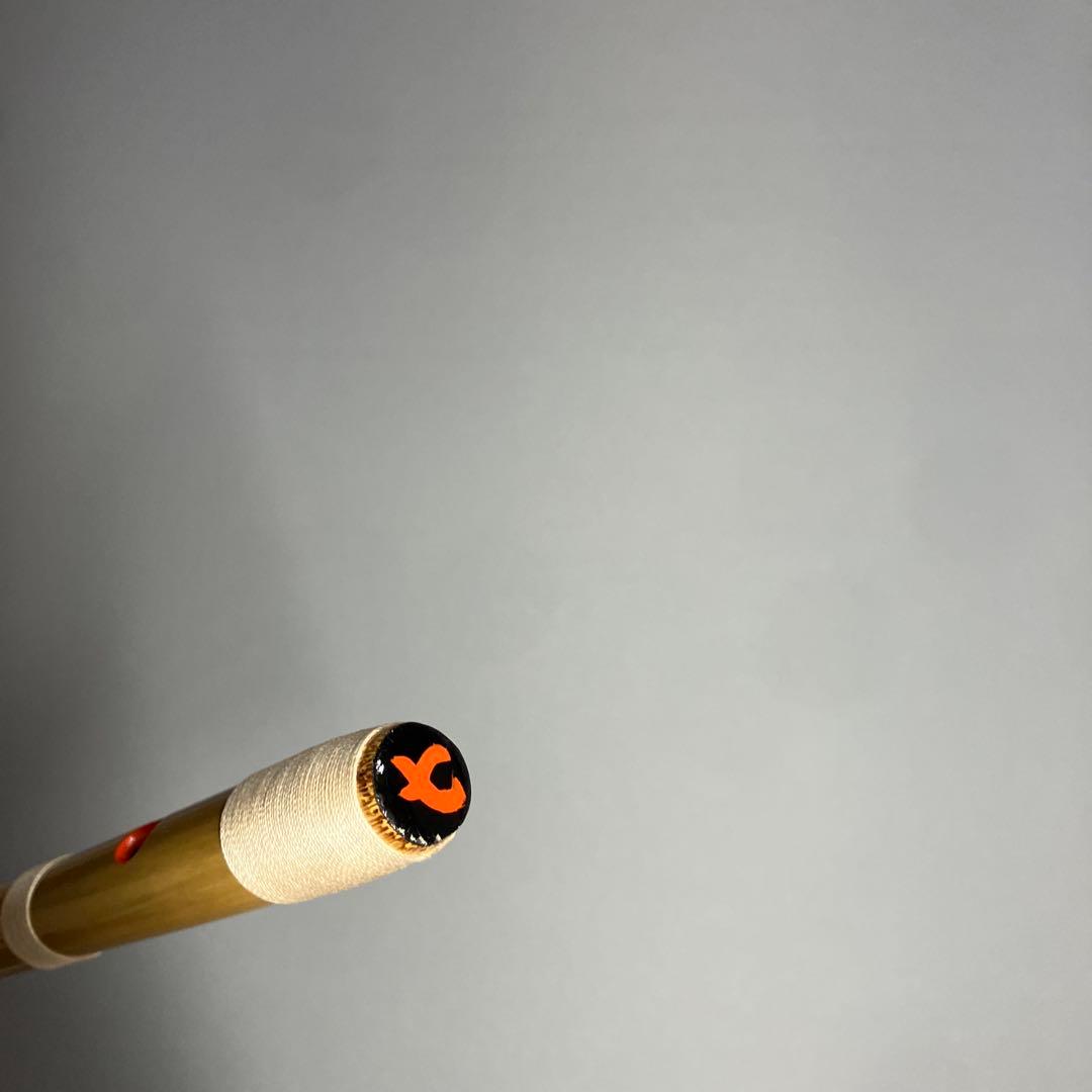 【篠笛七本調子 B菅】ドレミ調天地糸巻西洋音階 竹笛 和楽器　MR7-142