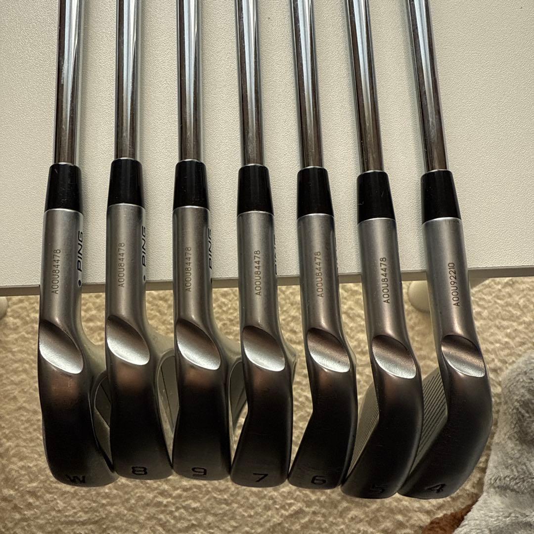 PING アイアンセット 7本セット　4番〜9番、W