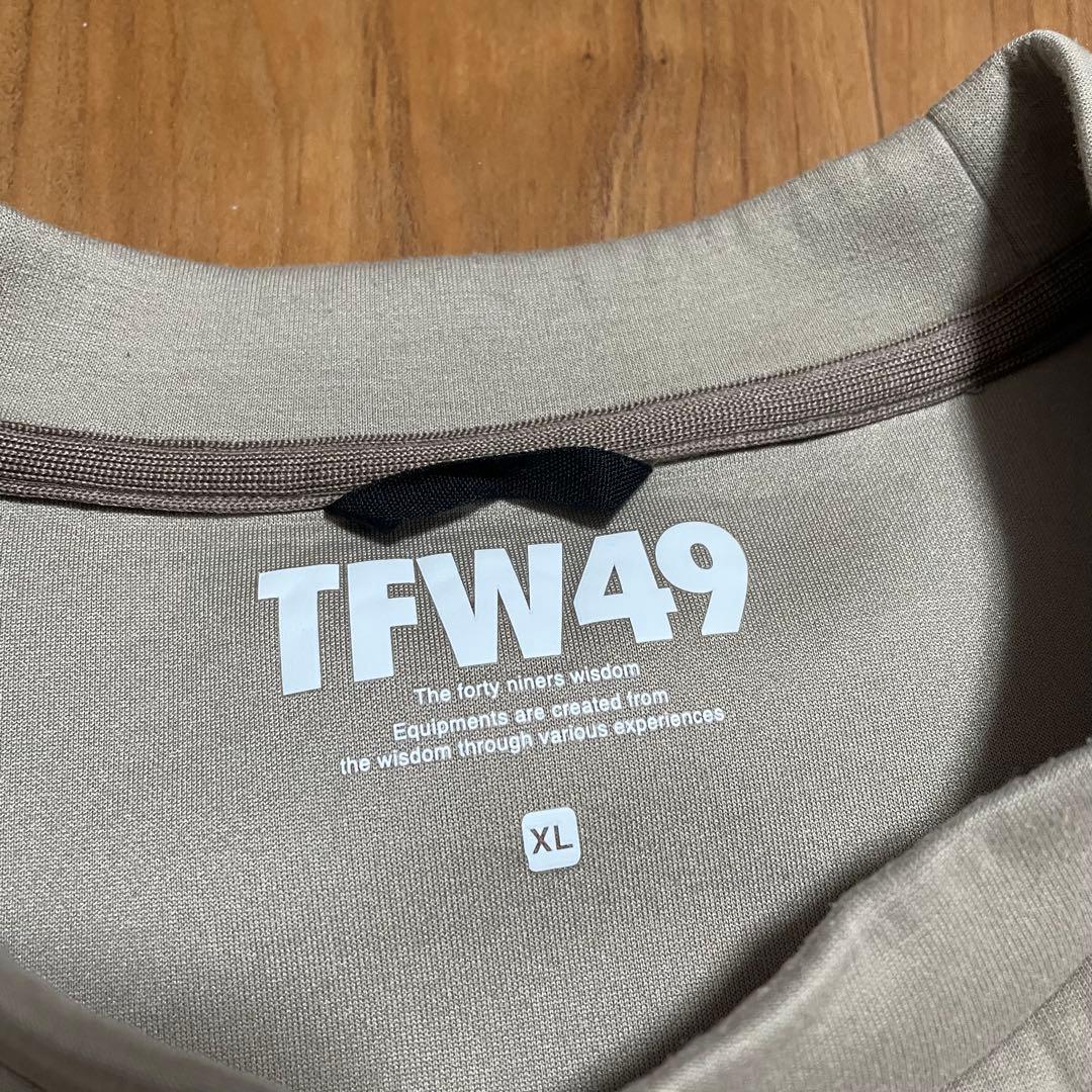 TFW49 クルーネック　スウェット　XL ベージュ　ゴルフ　トレーナー