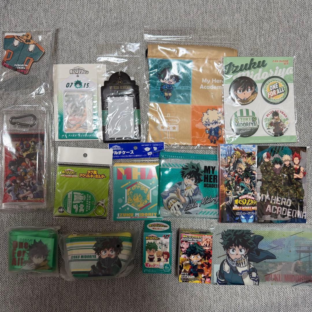 僕のヒーローアカデミア 緑谷出久 アクリルスタンド 缶バッジ ぬいぐるみ
