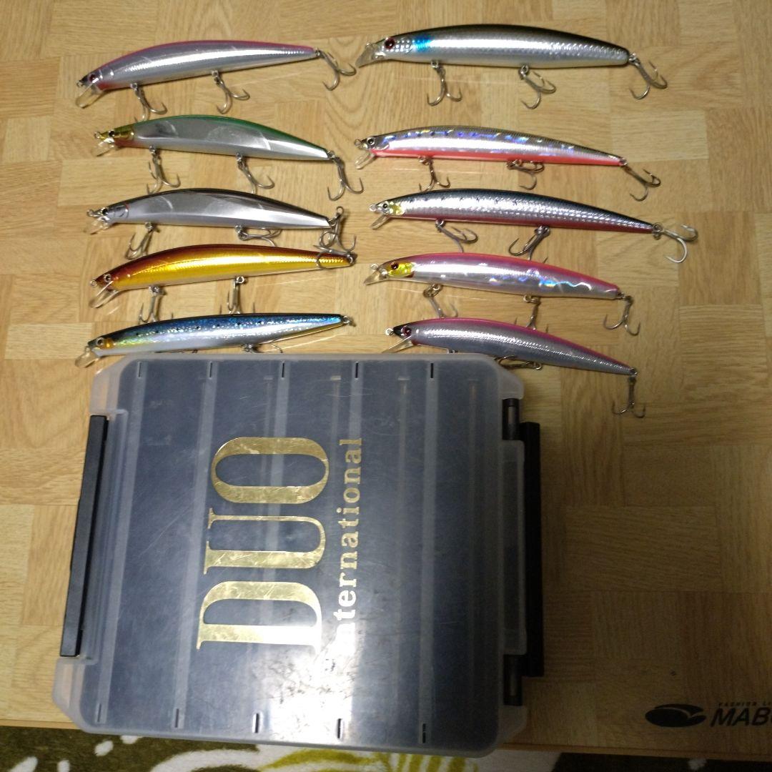 ジャクソンアスリート・タイドミノーその他　計10本ケースセット売り
