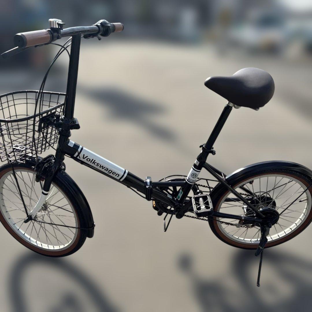 L24【大阪堺市/引取】中古 折りたたみ自転車 20インチ Volkswagen