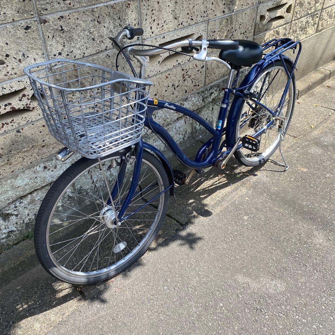 東京都東村山市内(直接取引限定) シティサイクル 26インチ　ネイビー