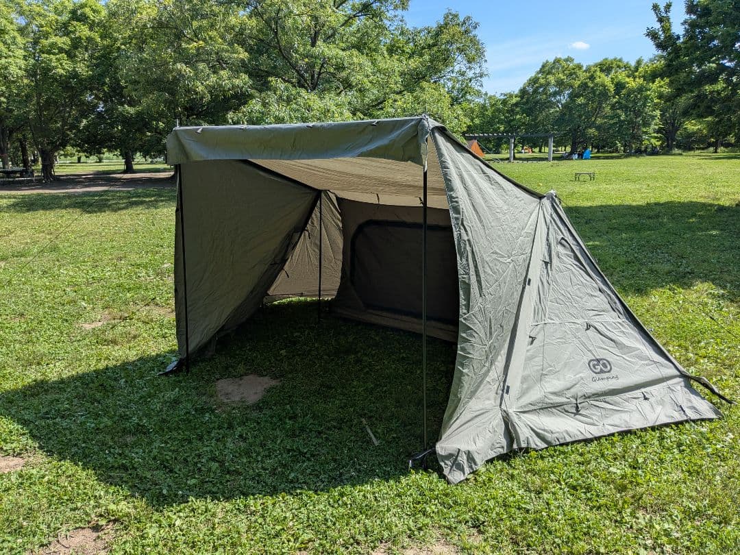 GO Glamping　G・G PUP　パップテントTC　前幕付き　軍幕テント