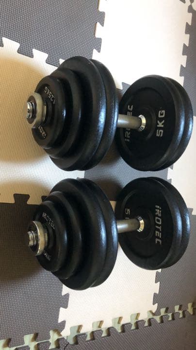 ダンベル 30kg × 2set　トレーニング
