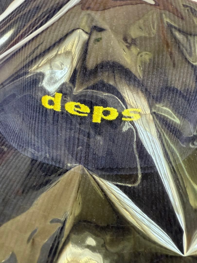 deps CORDUROY CAP ネイビー