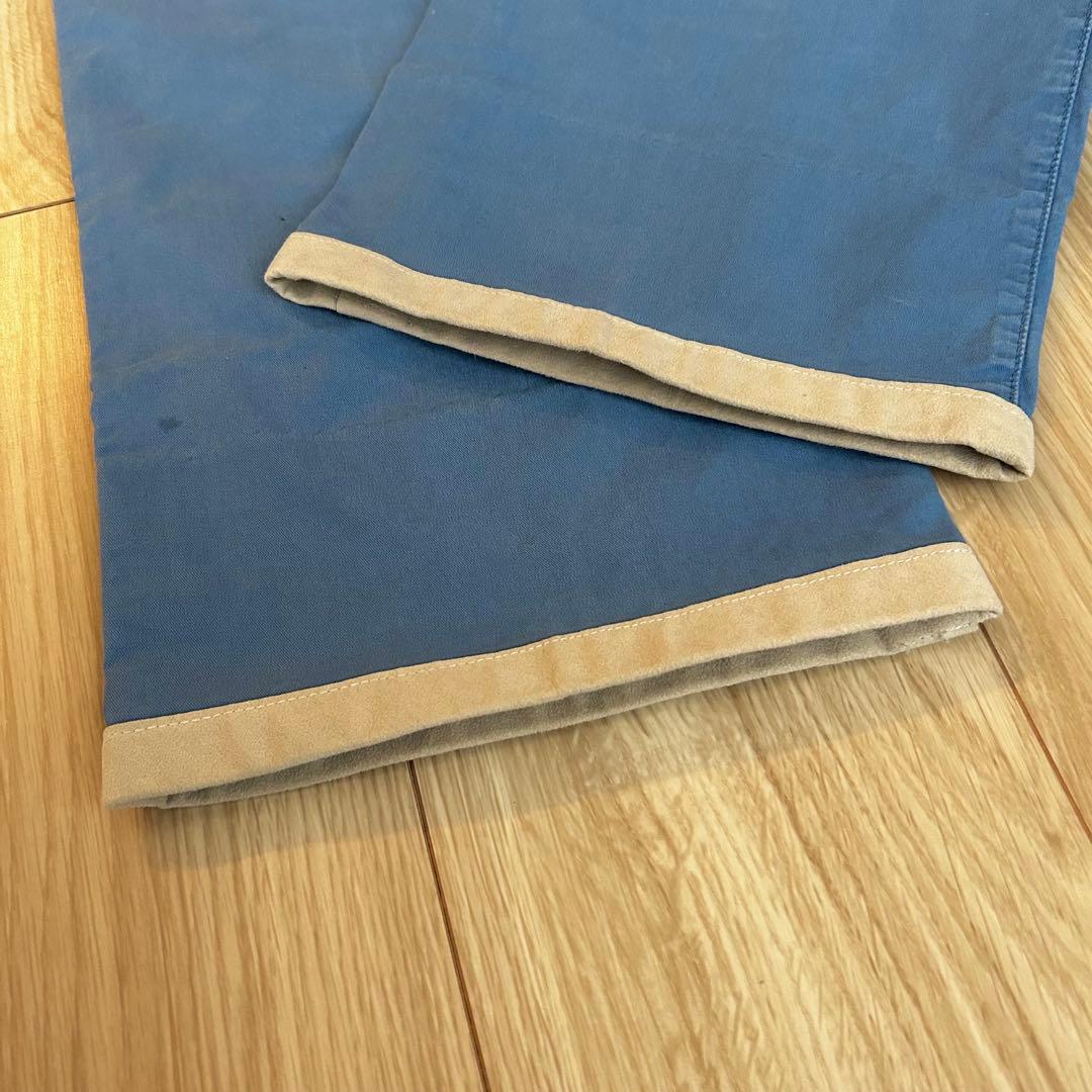 インコテックス 50 XL ゴルフ スラックス チノパン スエード　青　メンズ