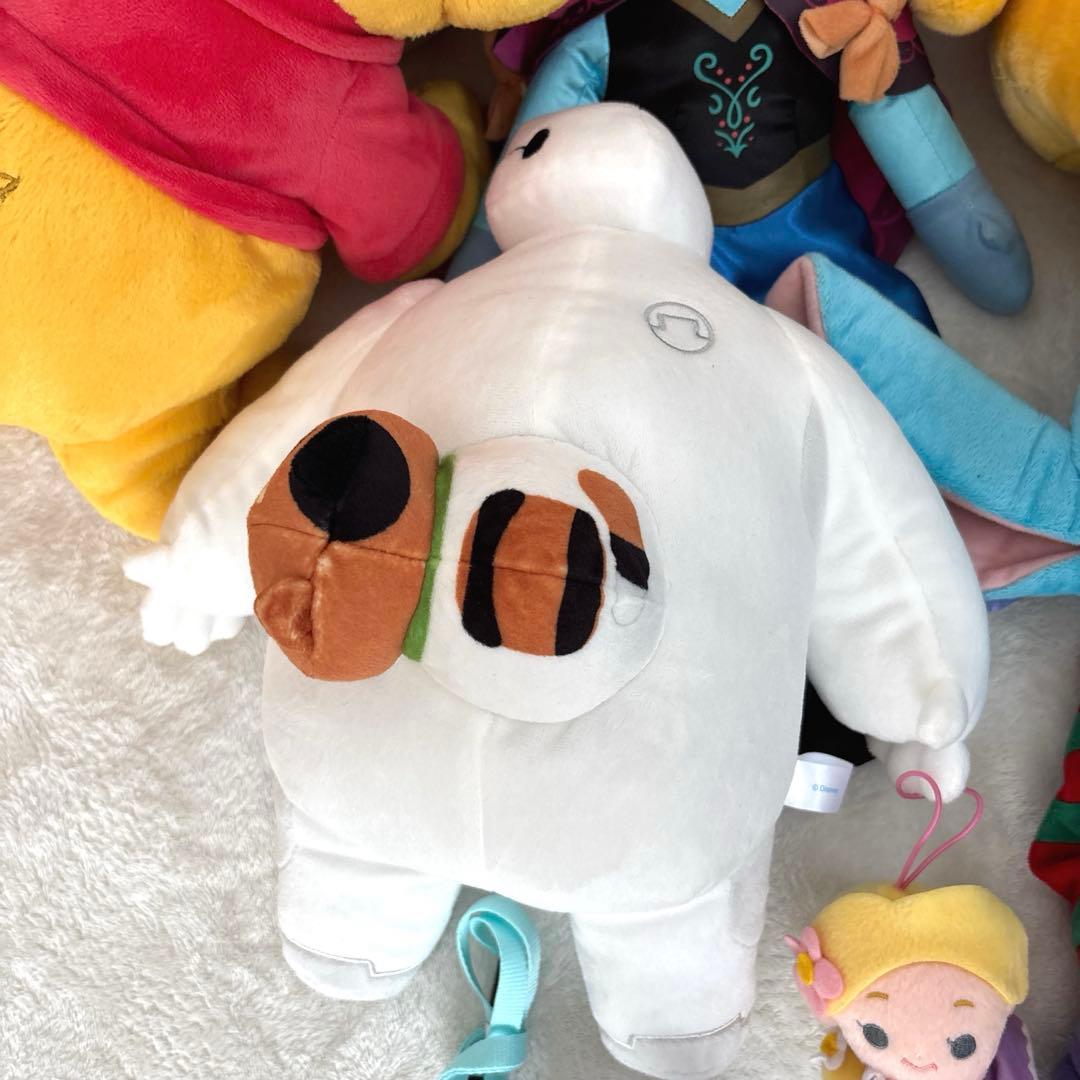 【Disney】キャラクター　プーさん　アナ雪　ミッキー　ぬいぐるみ30体まとめ