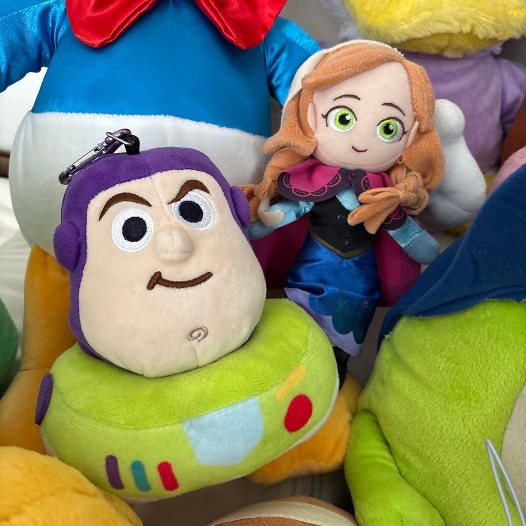 【Disney】キャラクター　プーさん　アナ雪　ミッキー　ぬいぐるみ30体まとめ