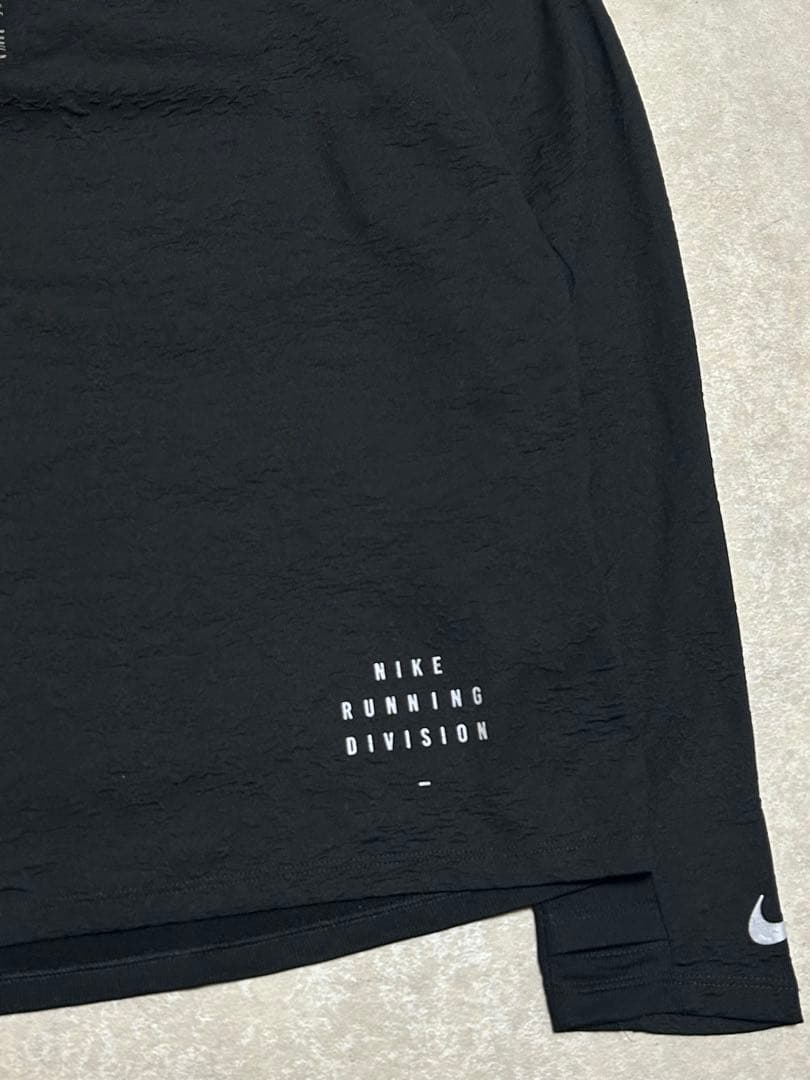 ハーフジップ NIKE RUN DIVISION シャツジャケット M ブラック