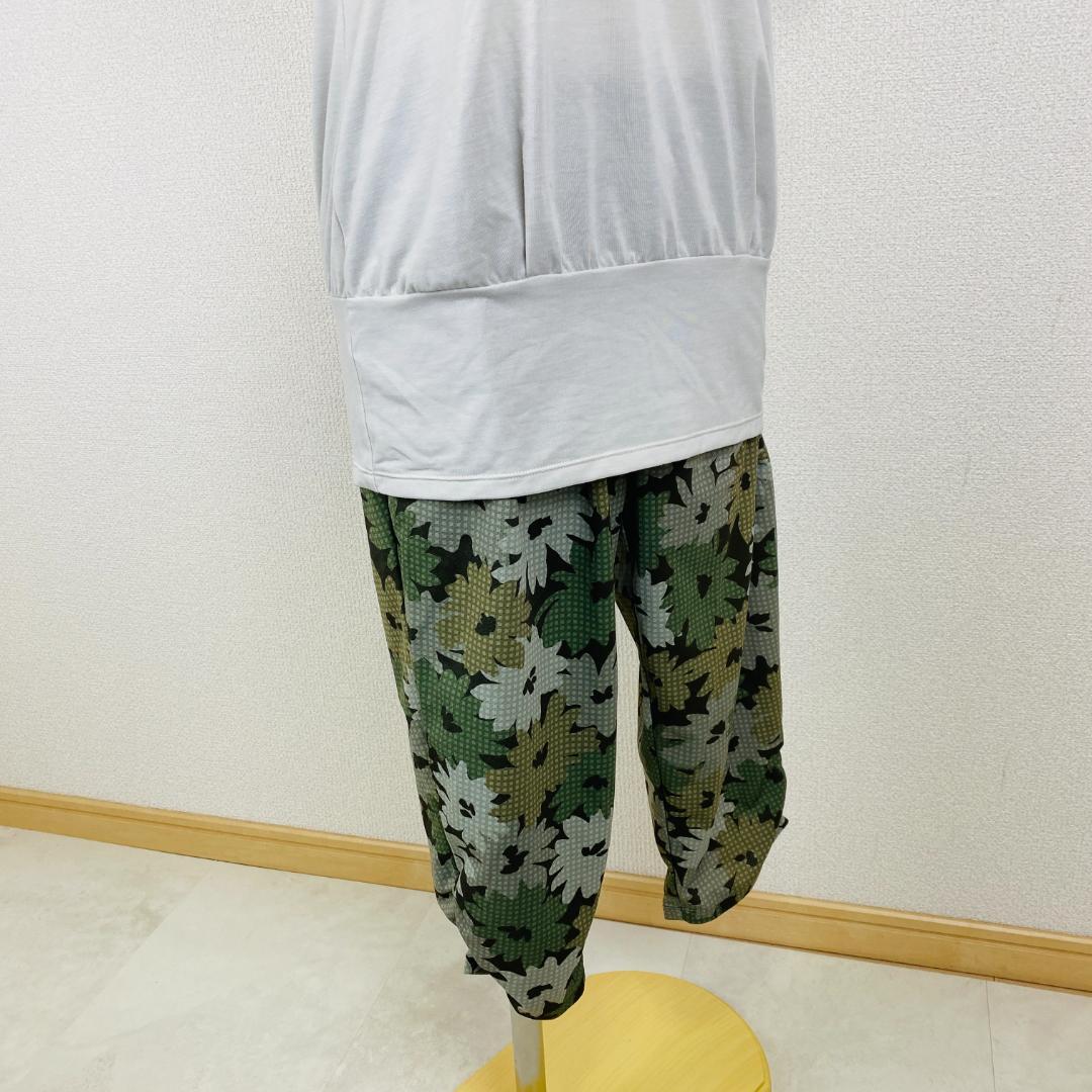 美品 DANSKIN セットアップ グレーカーキ M/L 0238-A