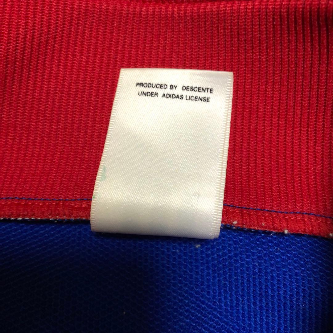 90's adidas 希少サイズXOトリコロール 3本ライン ジャージ