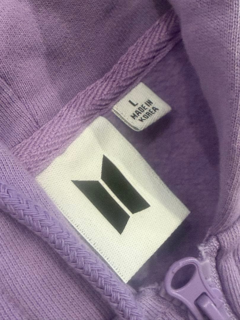 BTS 釜山コン Yet to Come ラベンダー ジップアップパーカー　L