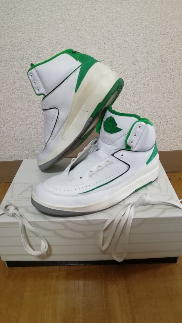 シューズ(男性用) Nike Air Jordan 2 Retro \"Lucky Green\"
