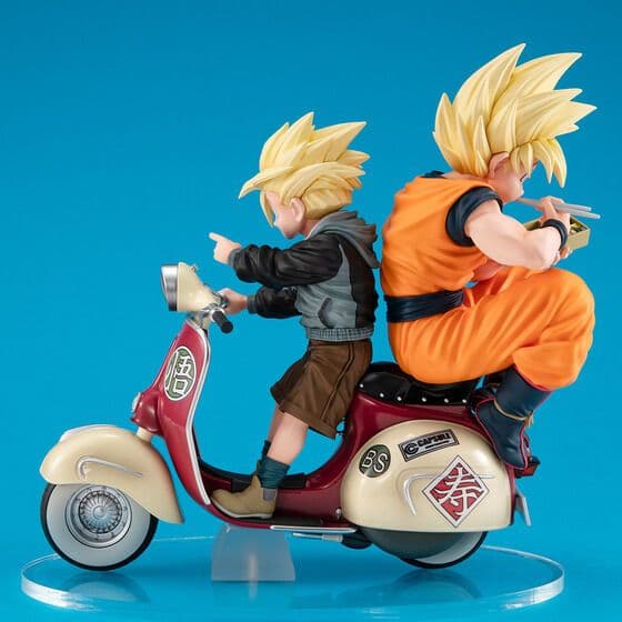 デスクトップリアルマッコイEX ドラゴンボールZ孫悟空＆孫悟飯＆バイク