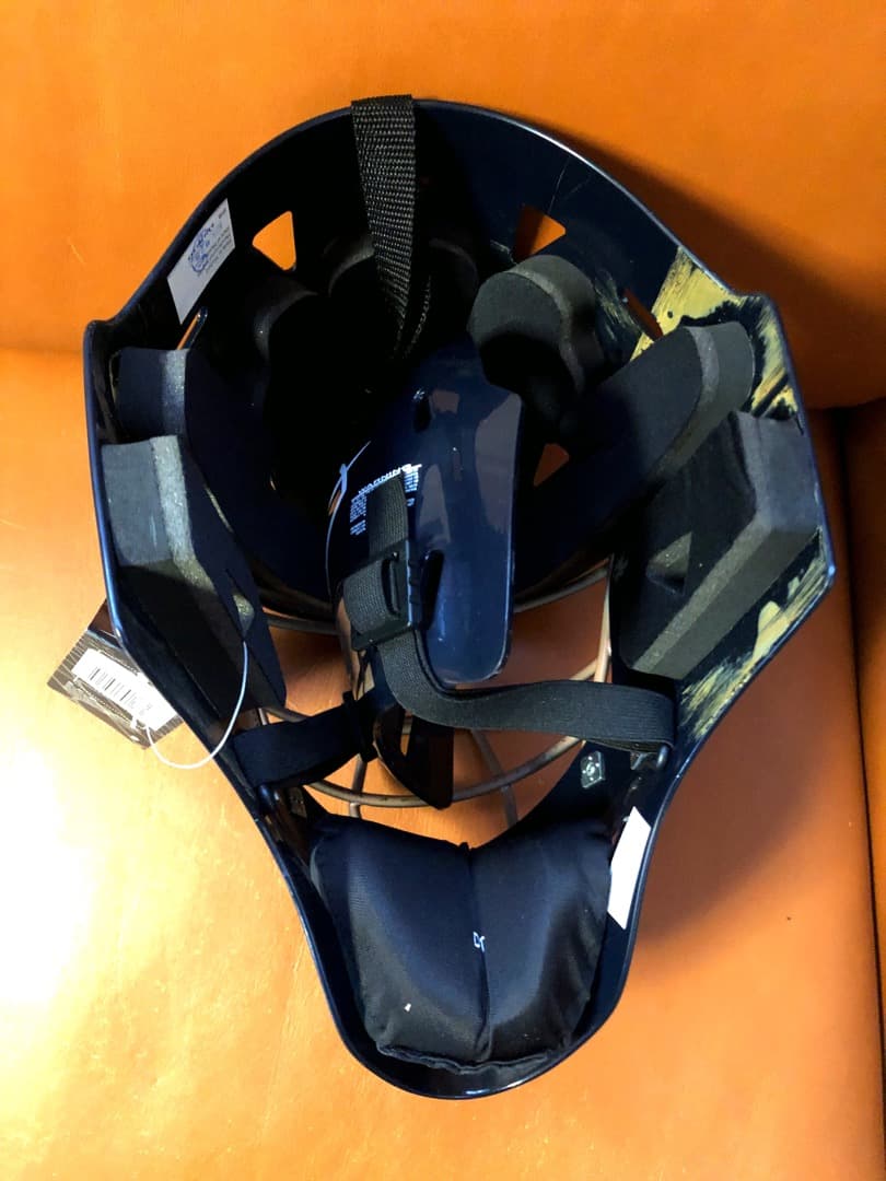 新品★最高級 アメリカ限定プロ大学リーグ選手向発売品NIKEキャッチャーマスク紺