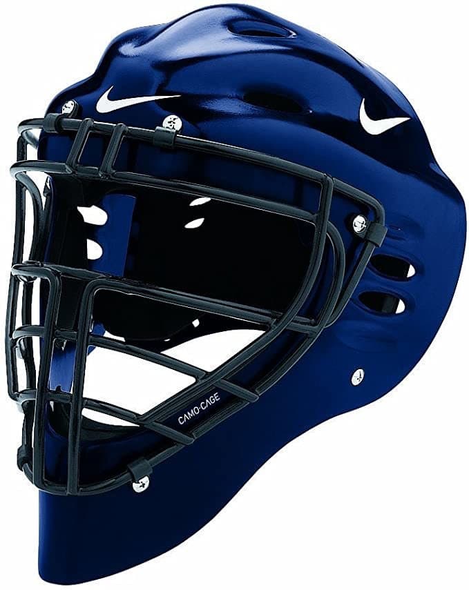 新品★最高級 アメリカ限定プロ大学リーグ選手向発売品NIKEキャッチャーマスク紺
