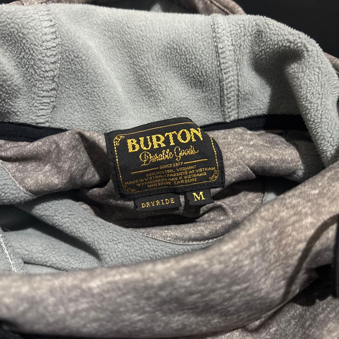 BURTON バートン スノーボード スキー ウェア　裏起毛パーカー グレー