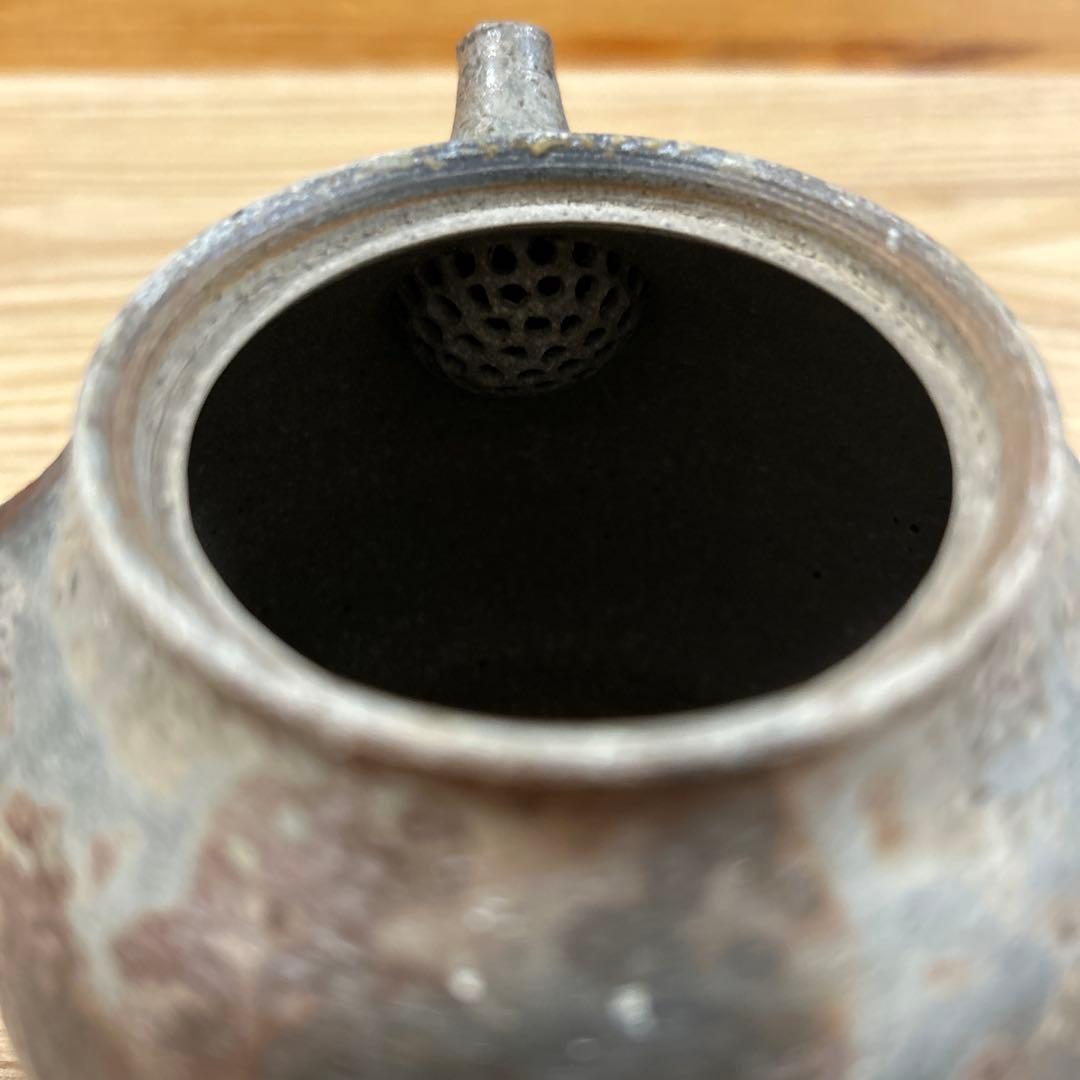 作家　陶芸作家　焼き〆　急須　取手がコロンと可愛い急須　工芸品