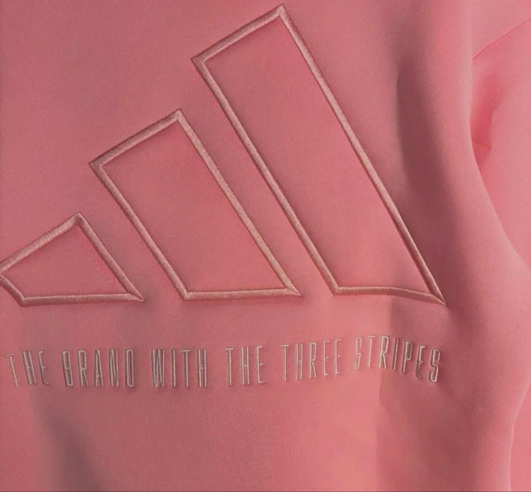 新品adidas ゴルフ　ダンボールニットフーディー　スカートセット　人気ピンク