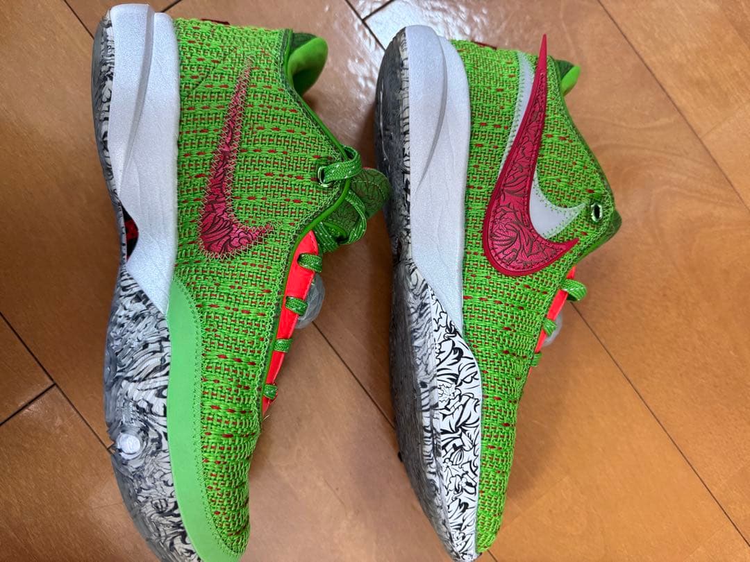 Nike バスケットシューズ グリーン/レッド
