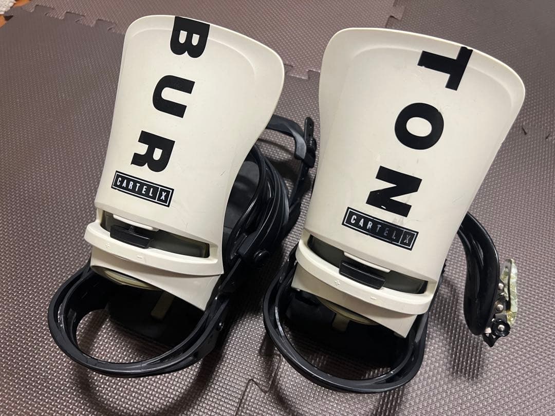 Burton Cartel ビンディング ホワイト/ブラック　サイズL
