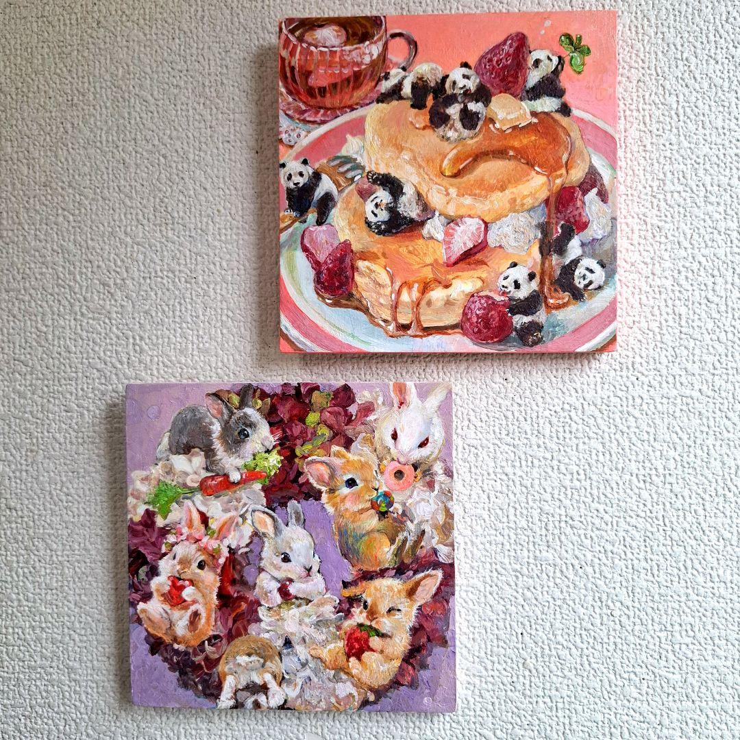 【いちごページ】「パンケーキ☆パンダ」　「子うさぎちゃん♡リース」