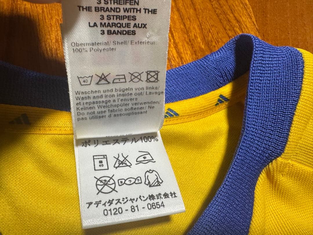 極美品 00s サッカー スウェーデン代表 ユニフォーム Oサイズ adidas
