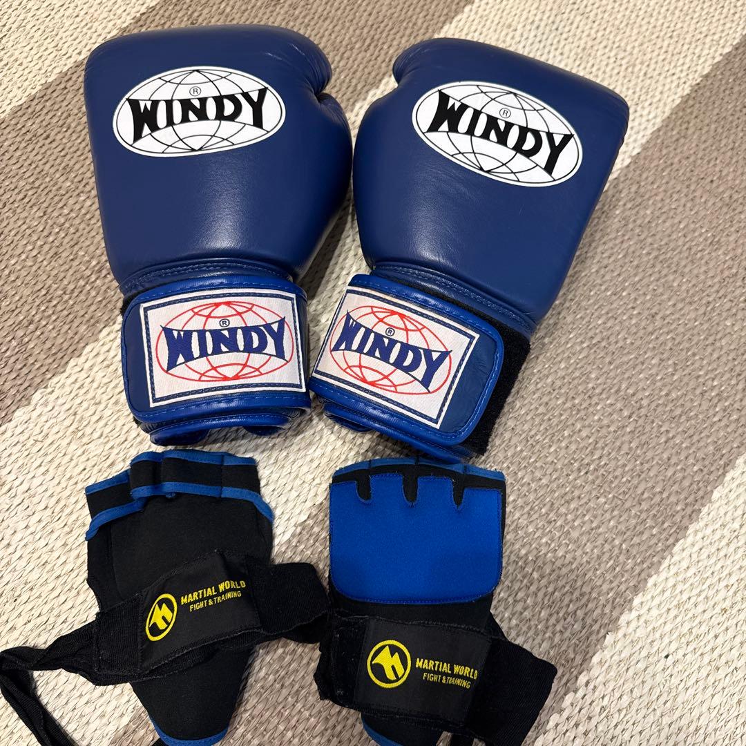 WINDY ボクシンググローブ 14oz インナーグローブ付き