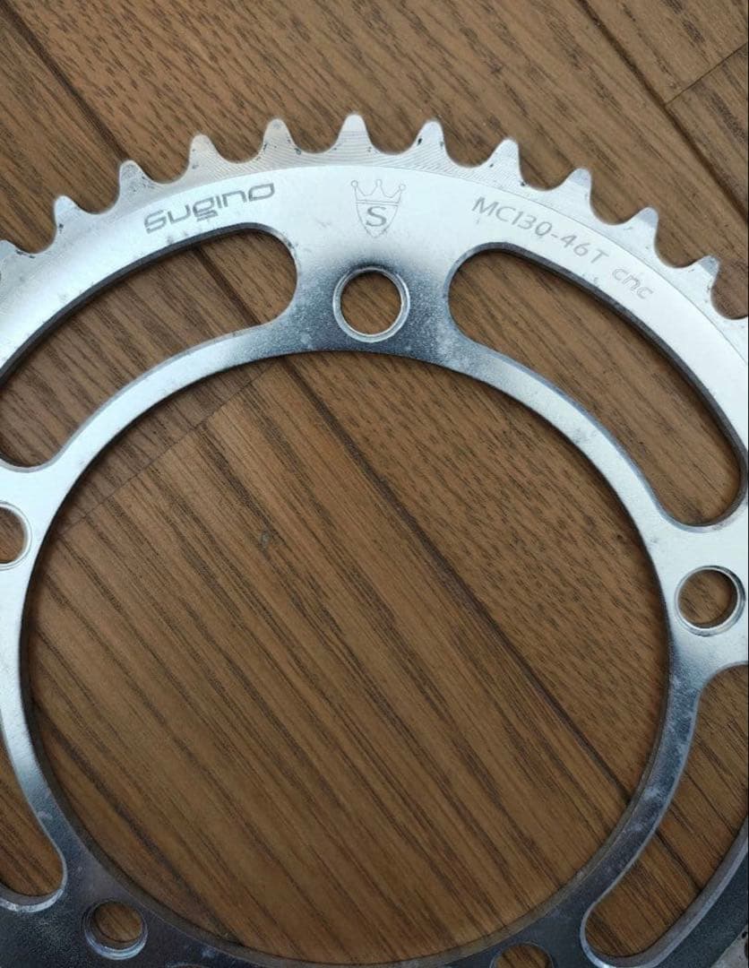 ピスト シングル用 クランク SUGINO RD4 チェーンリング付 165mm