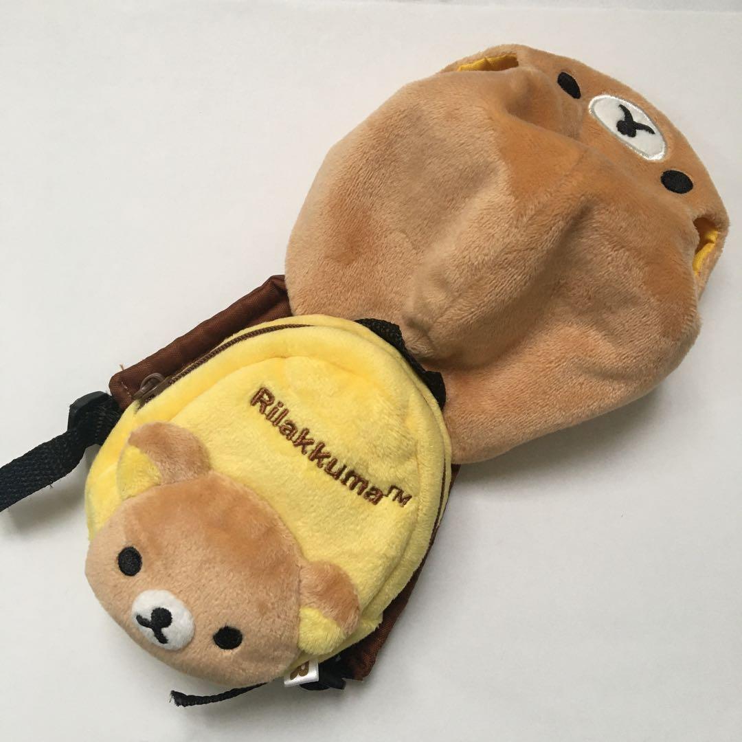 希少品　リラックマ　2点　まとめ売り　フード　リュック　キイロイトリ　推し活