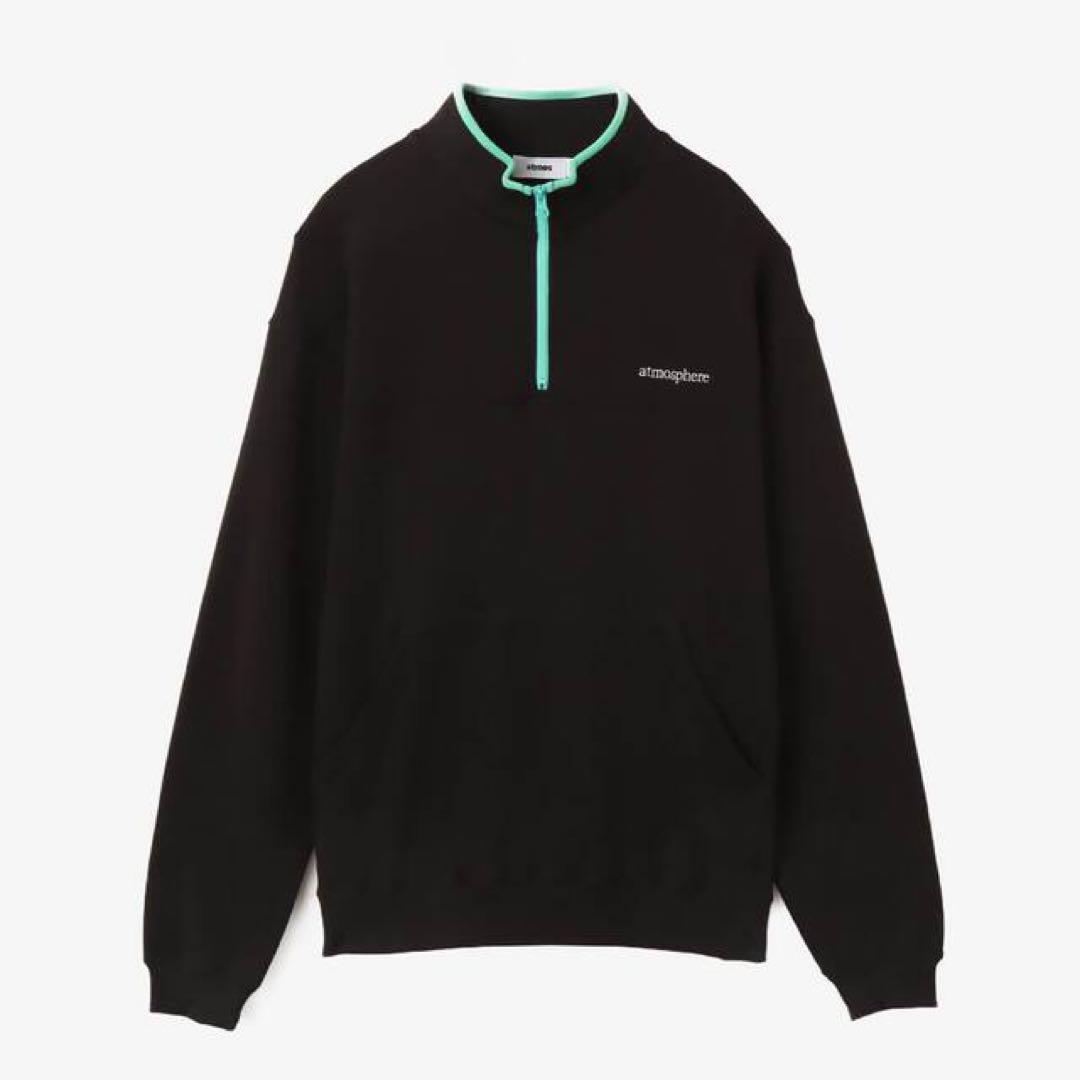 atmos Half Zip Pullover BLACK XLサイズ