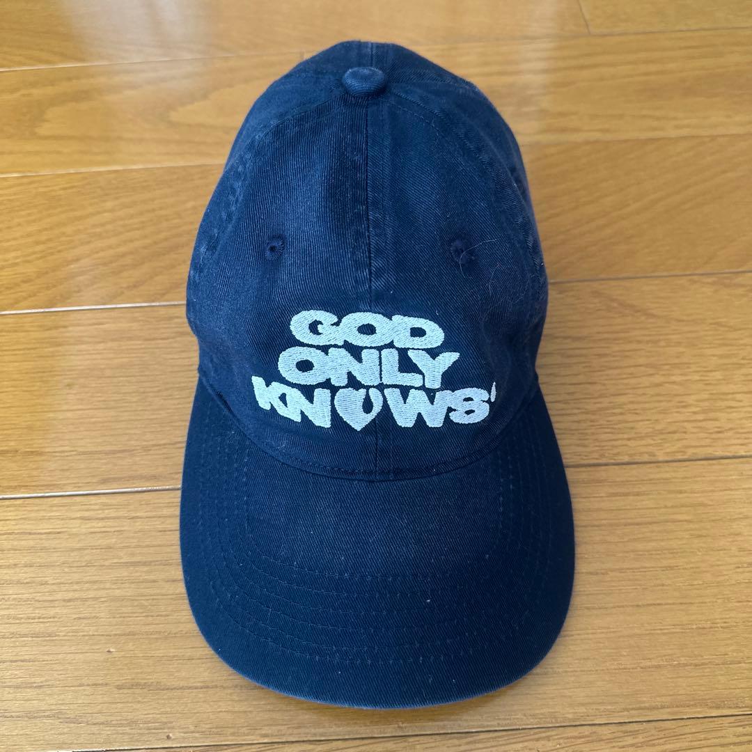 岩田剛典　GODONLYKNOWS キャップ ネイビー LOGO CAP 帽子