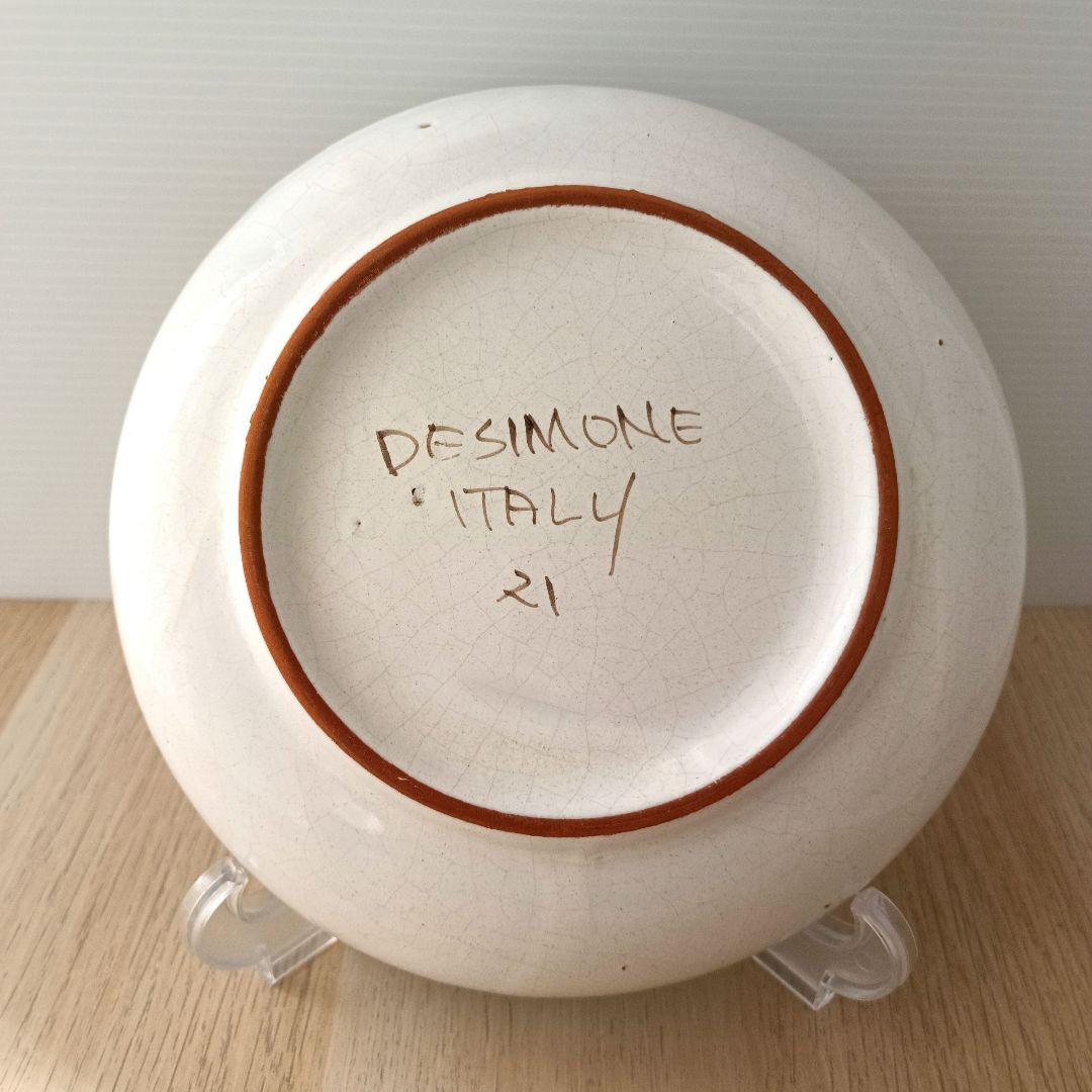 DESIMONE デシモーネ カジキ柄 径約20cm 絵皿 ITALY 希少レア