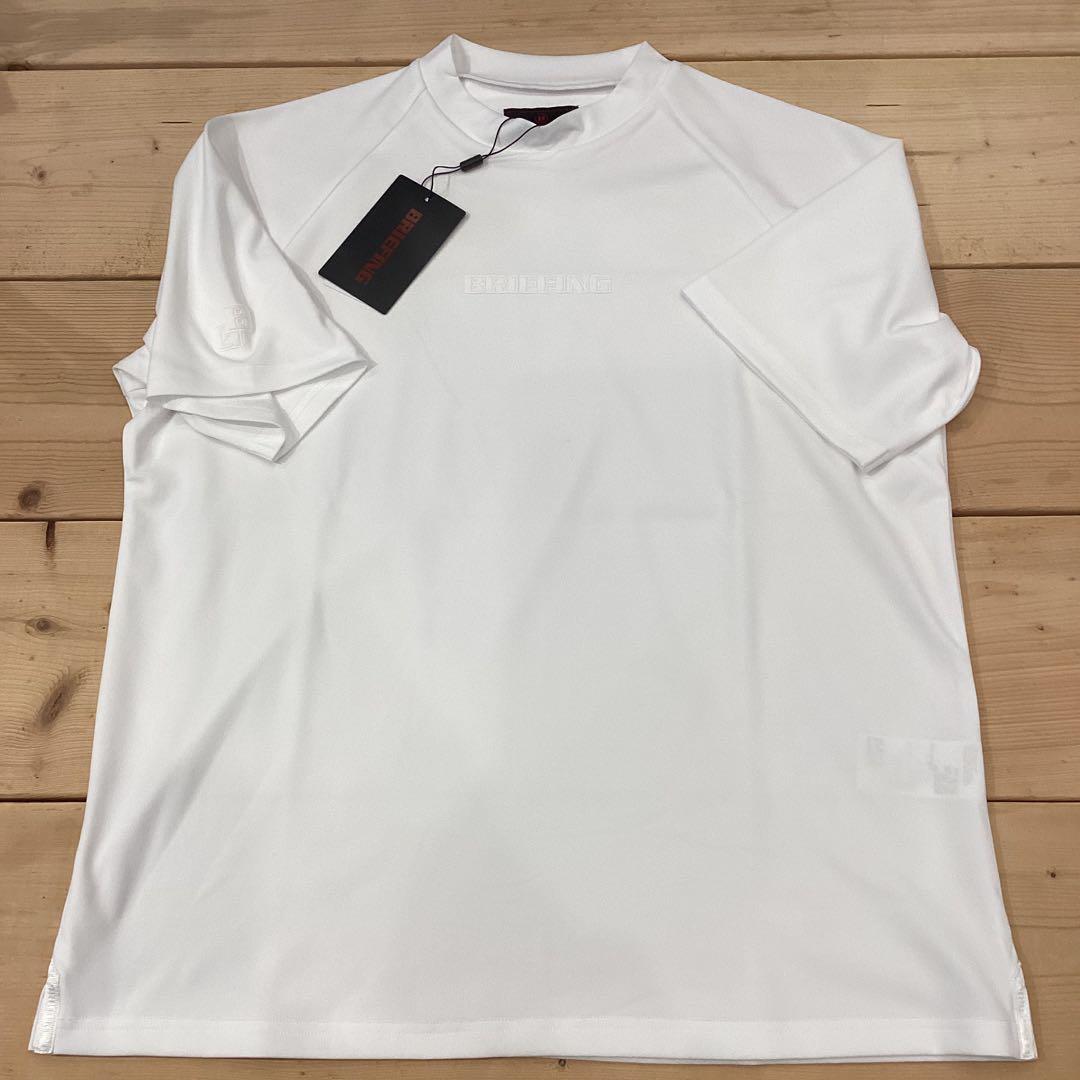 新品　BRIEFING STITCHED 3D LOGO HIGHNECK 白L