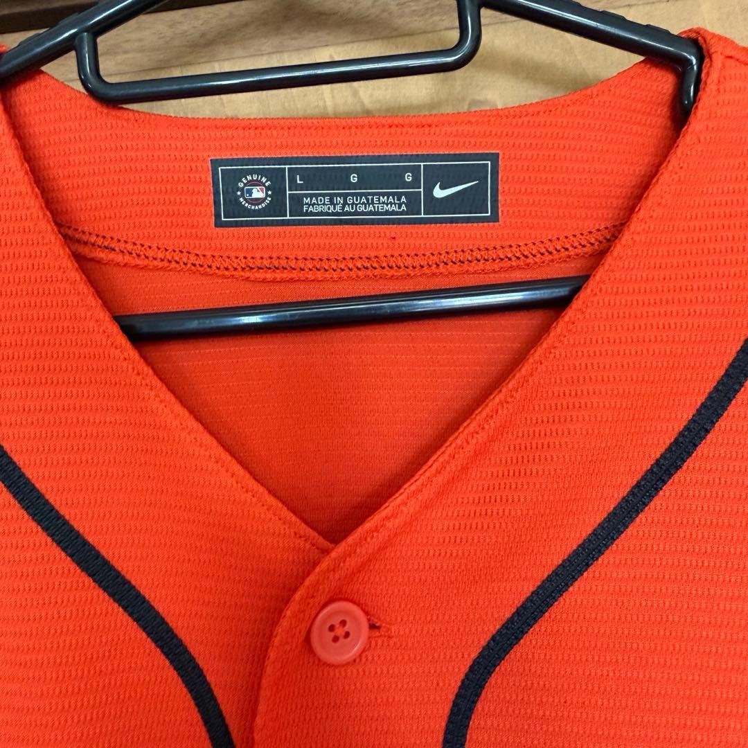【美品/Lサイズ】MLBサンフランシスコ・ジャイアンツ ナイキユニフォーム 無地