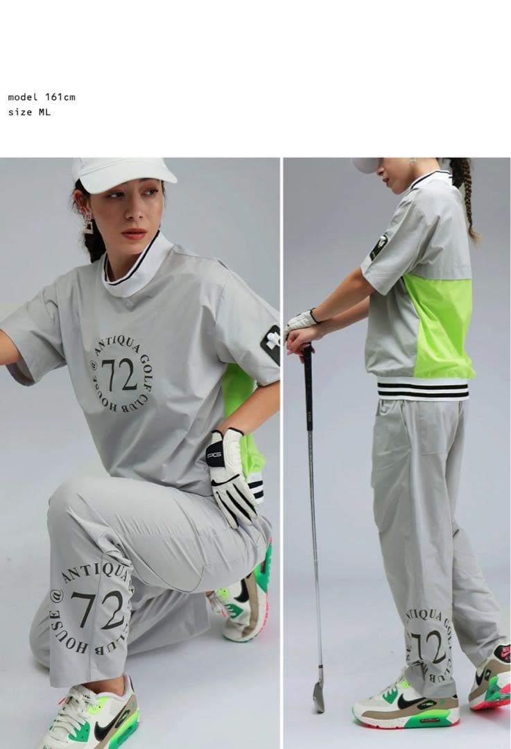 ANTIQUA GOLF × STCH＊ロゴ入りパンツ ゴルフ ユニセックス