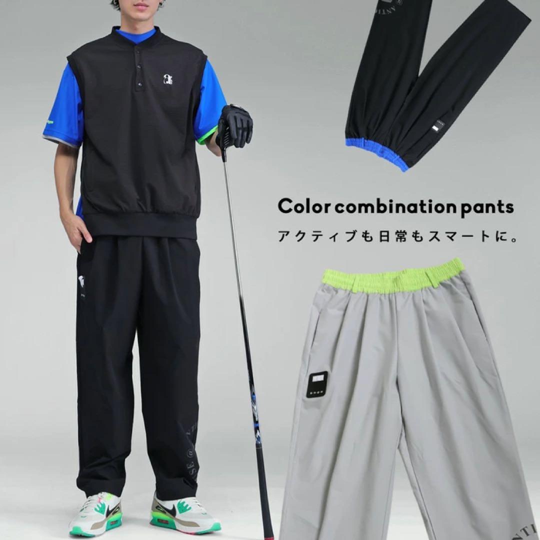 ANTIQUA GOLF × STCH＊ロゴ入りパンツ ゴルフ ユニセックス