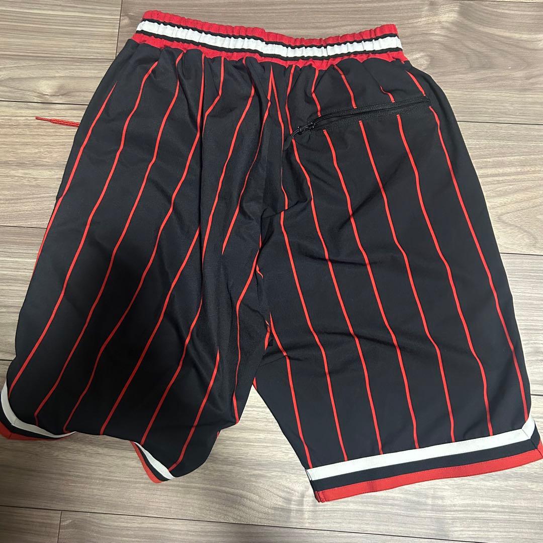 AKTRアクターバスパン バスケットボールパンツ ブラック/レッド　龍