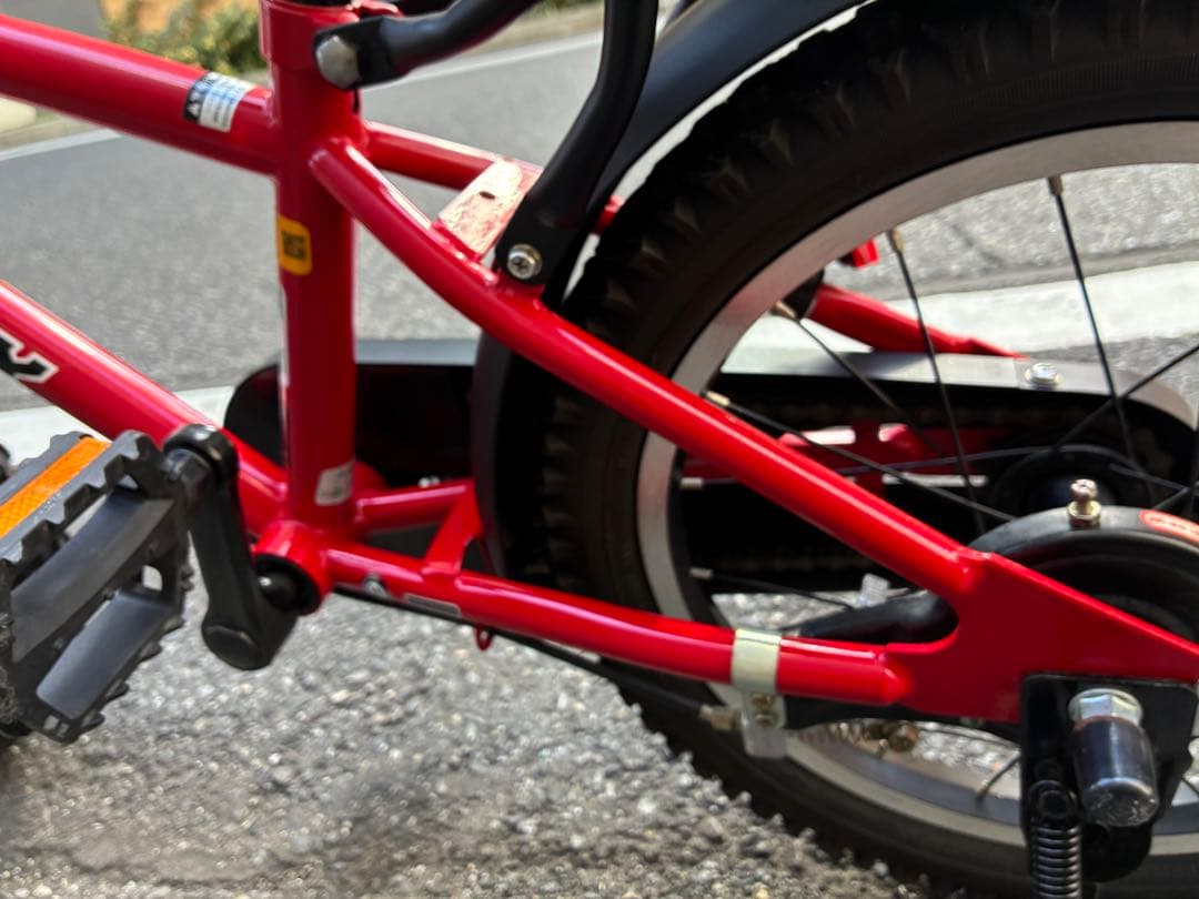 子供用BMXスタイル自転車 デューリー レッド 16インチ