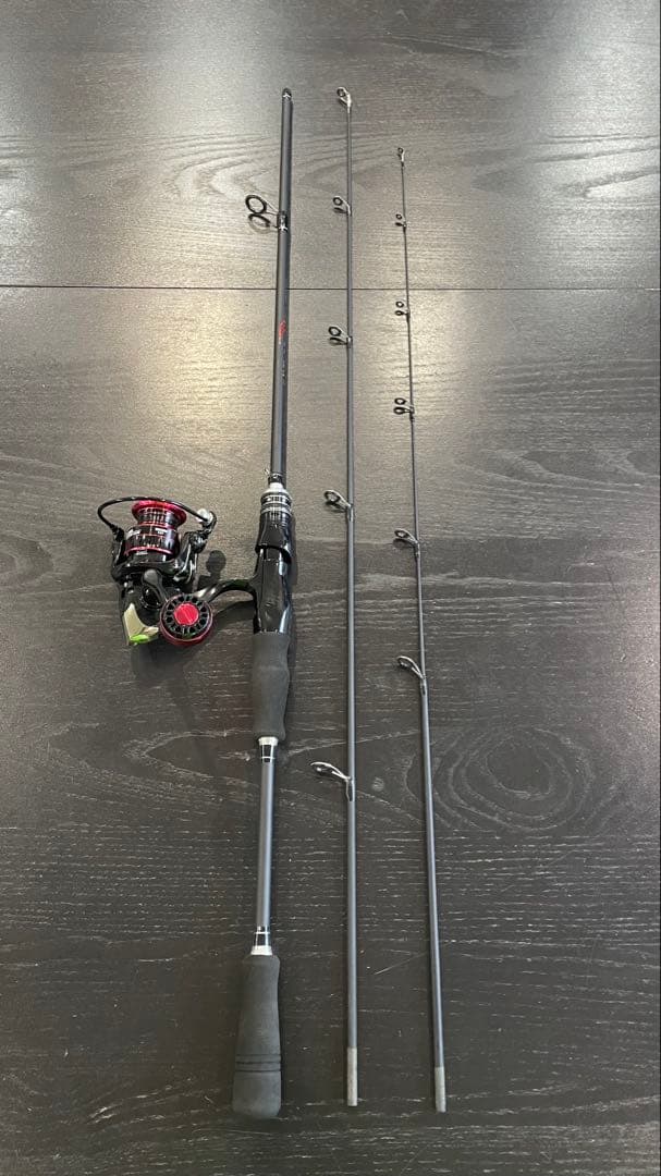 釣りセット2ピーススピニングロッド（180㌢）3000番スピニングリールライン付