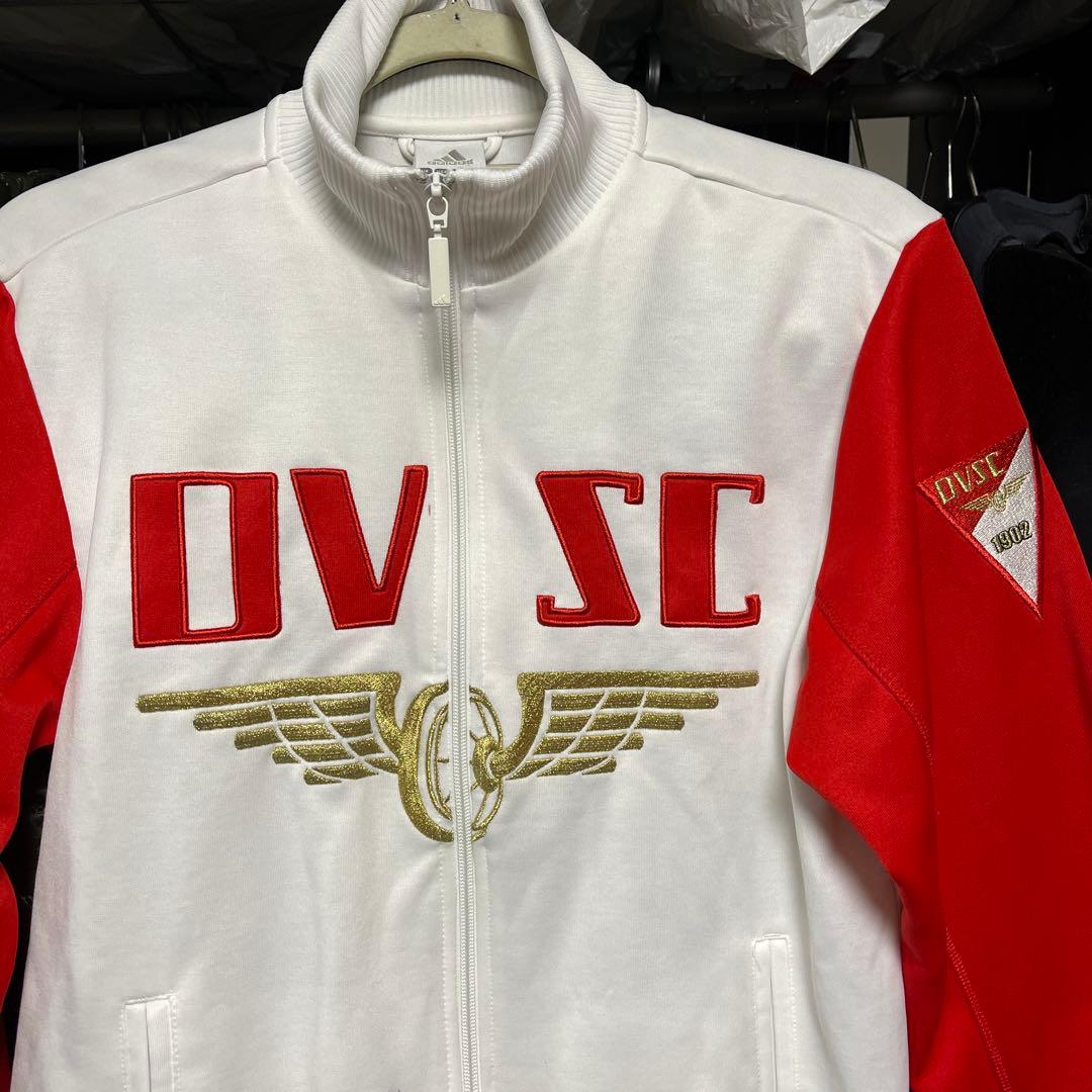 adidas DV SC ジャージ ホワイト/レッド