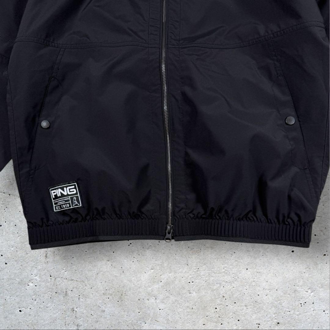新品定価3.2万 PING APPAREL 2WAYフルジップブルゾン ブラック