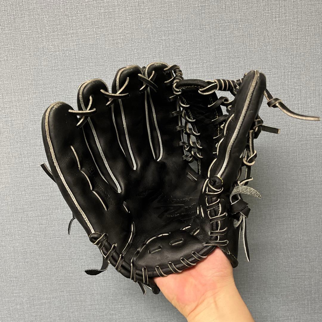 1132 ミズノプロ キップレザー ハガジャパン 極美品 硬式 外野手 左投げ