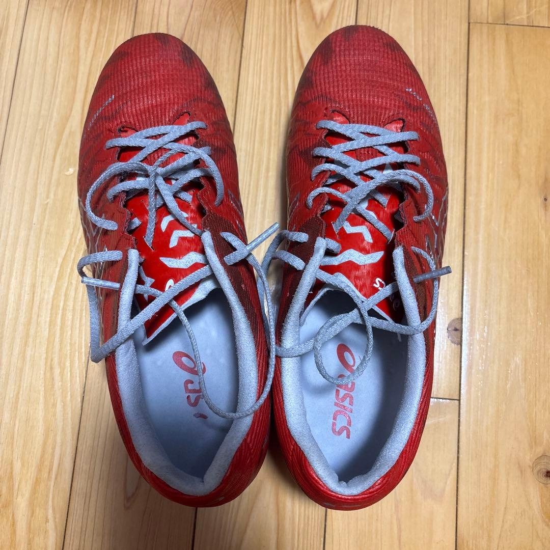 アシックス赤 26.5センチ