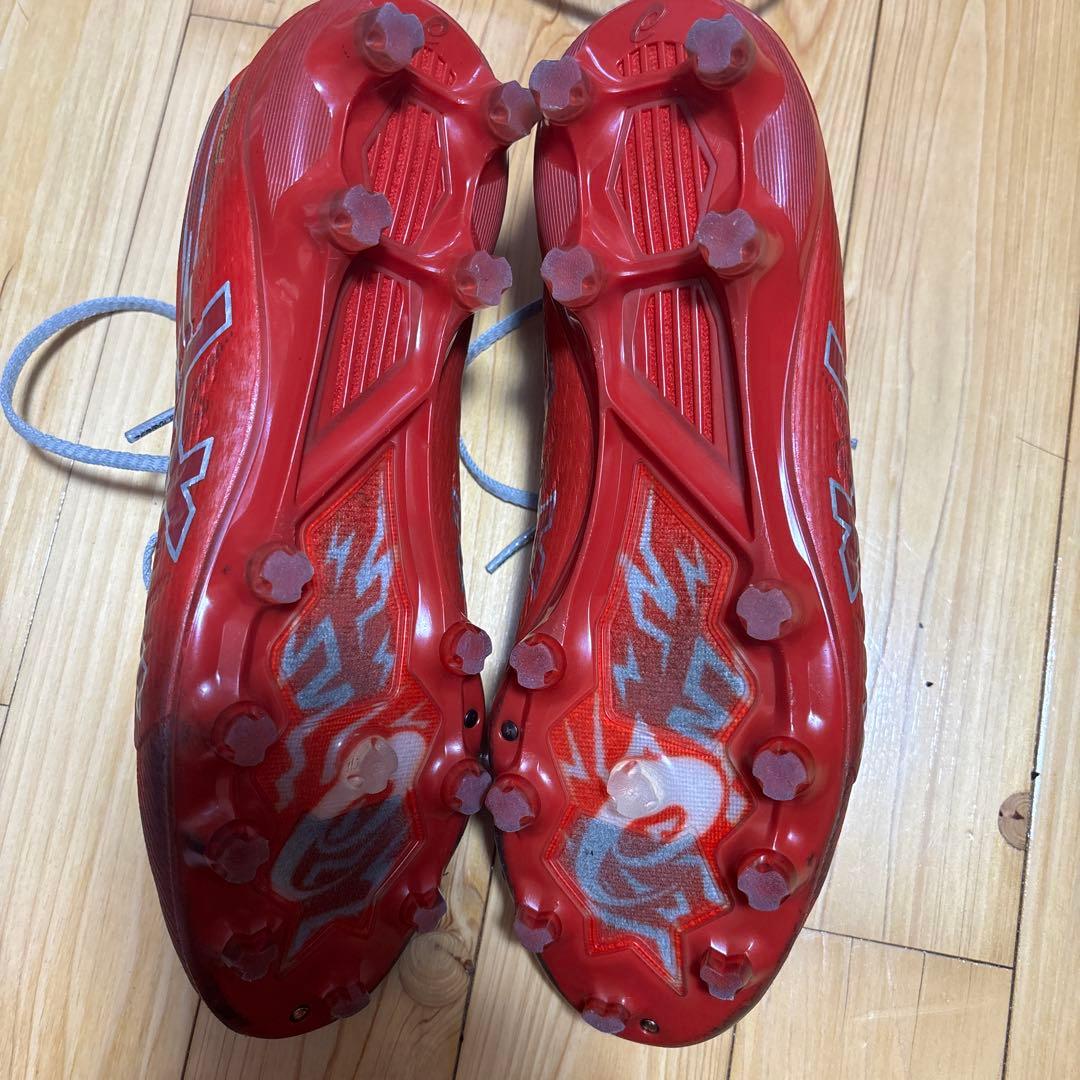 アシックス赤 26.5センチ
