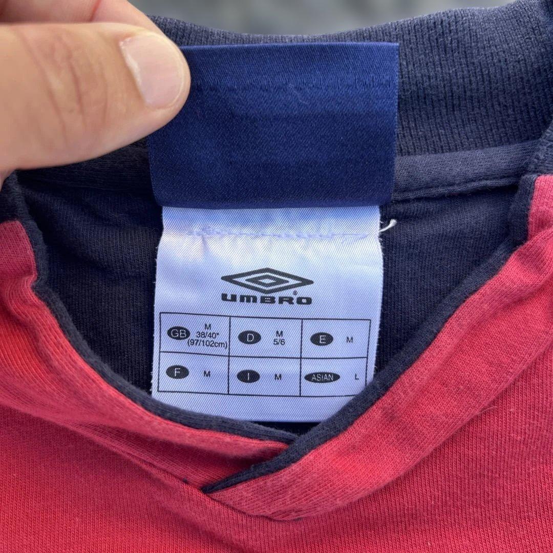 ウェア 02/04 L ENGLAND UMBRO football shirt