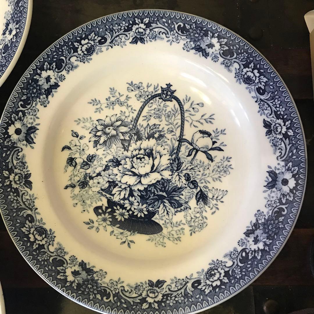 美品　希少　ニッコー　NIKKO　ヴィンテージ　盛り皿　花の絵柄が可愛い　スープ