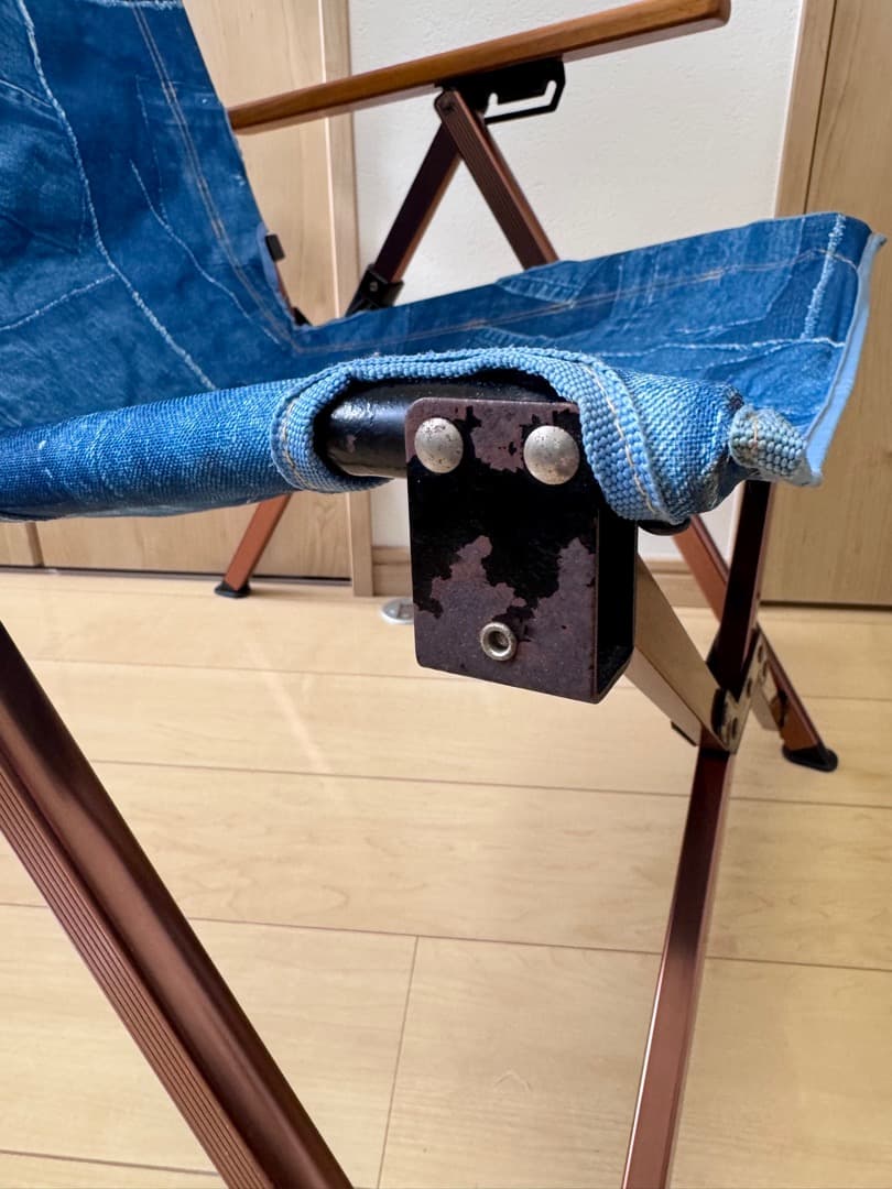 Coleman Indigo Label IL レイチェア デニム 収納袋付き